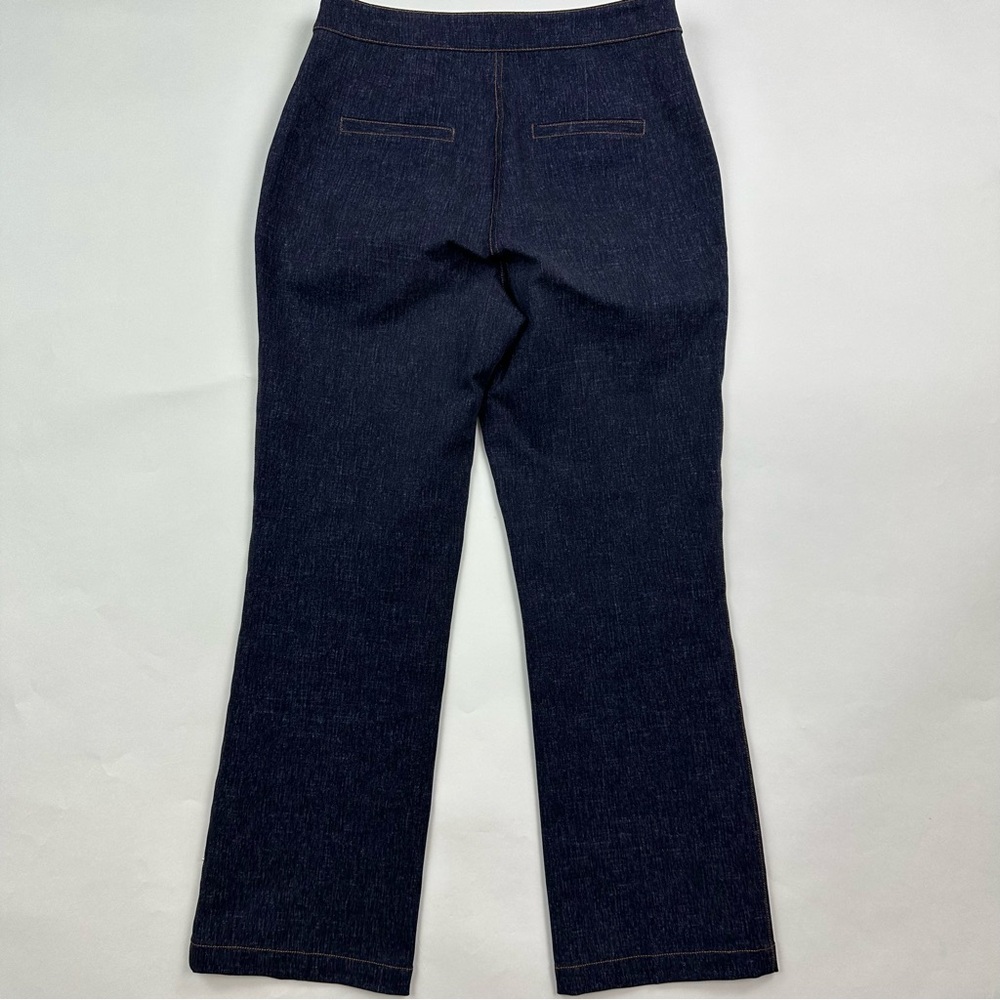 Pearl by Lela Rose Stretch Denim Dress Pants Size 8
